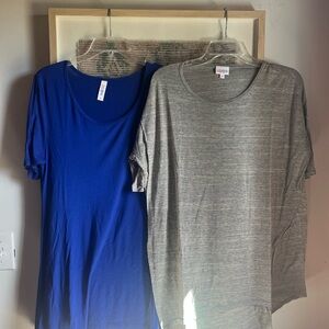 2 LuLaRo Scoop Neck Tops Size S
